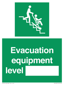 Evacuation equipment level